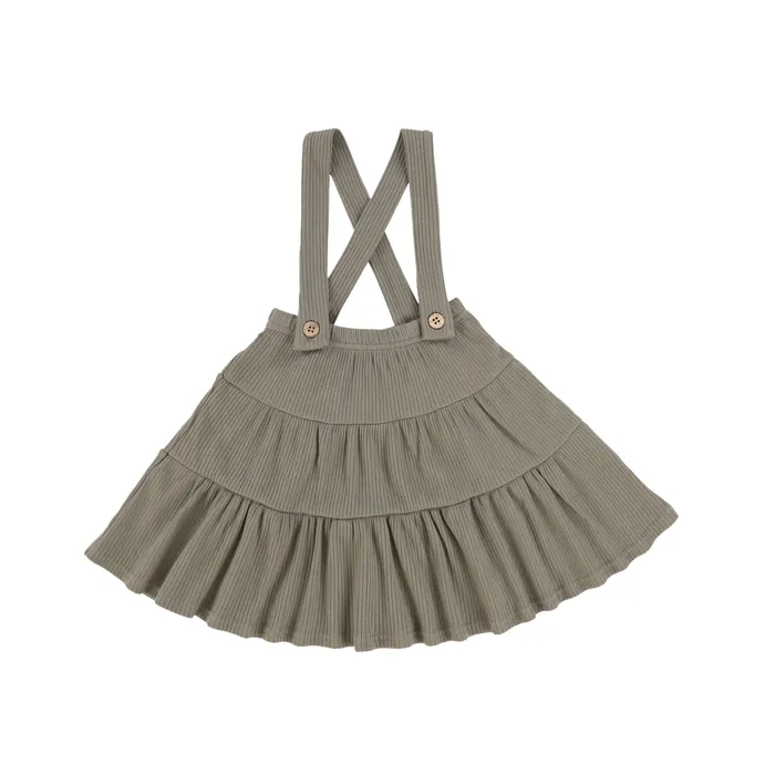 Lil Legs Suspenders Skirt Olive Lil Legs Earrings