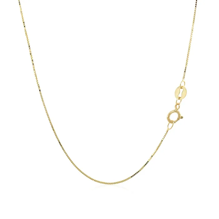 MayaMila Earrings 14k Yellow Gold Classic Box Chain 06mm