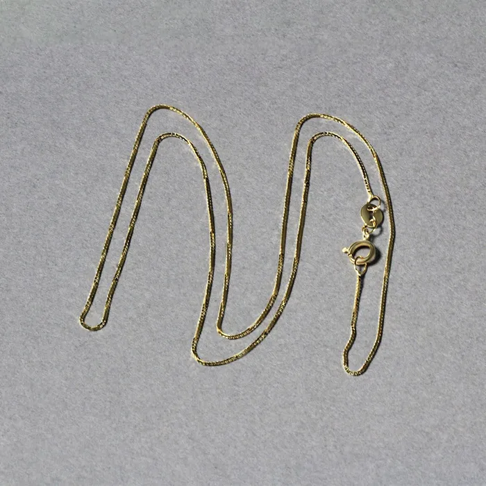 MayaMila Earrings 14k Yellow Gold Classic Box Chain 06mm