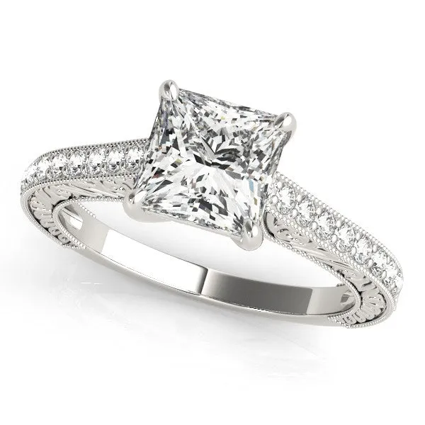 mayamila Rings 14K White Gold Princess Cut Single Row Band Diamond Engagement Ring 1 14 ct tw mayamila Rings 14K White Gold Princess Cut Single Row Band Diamond Engagement Ring 1 14 ct tw