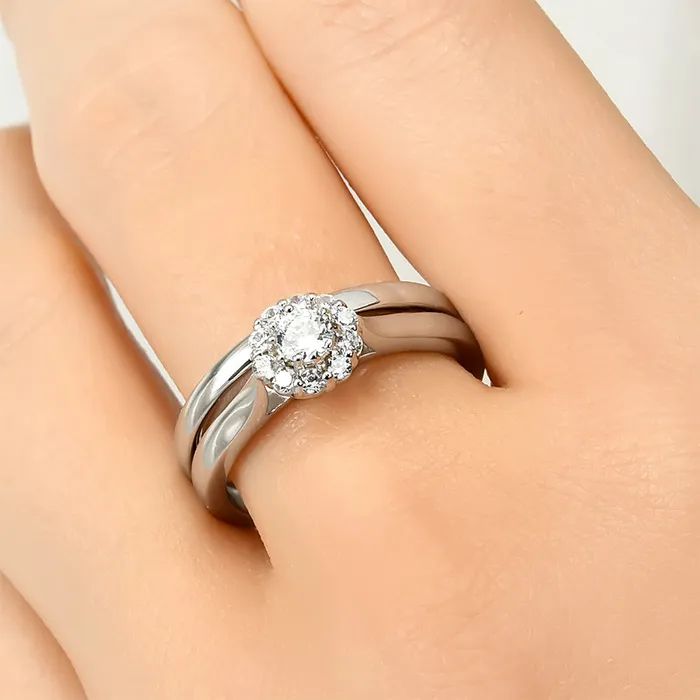 mayamila Rings Womens Delicate 050 CT Wedding Band Bridal Ring Set Sterling Silver