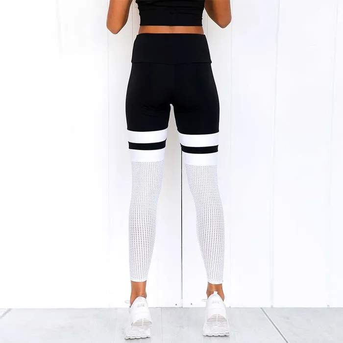Mesh Stripe Leggings Barathrum Store Earrings