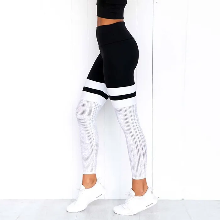 Mesh Stripe Leggings Barathrum Store Earrings