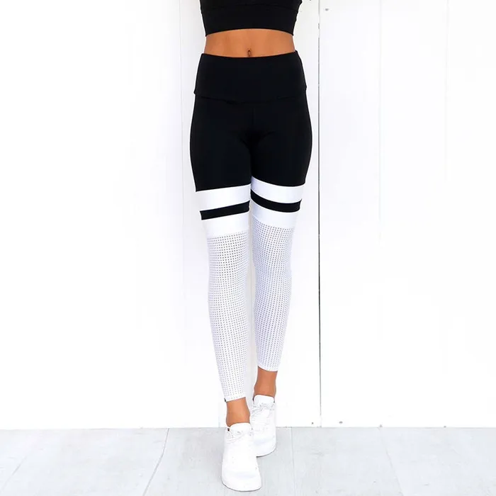 Mesh Stripe Leggings Barathrum Store Earrings