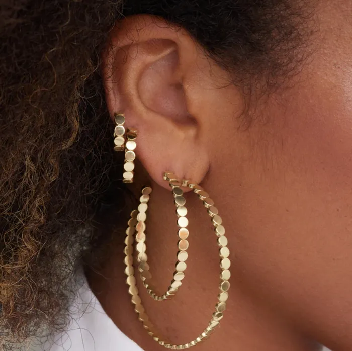 Mini Circle Link Small Hoops Jennifer Meyer Rings