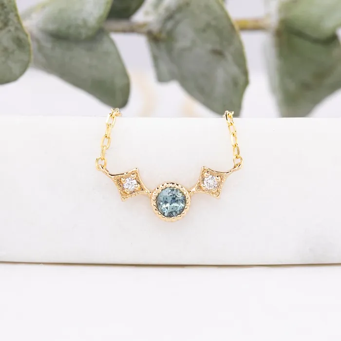 Necklaces Envero Jewelry Moon Star Necklace Setting Round 3mm Necklaces Envero Jewelry Moon Star Necklace Setting Round 3mm