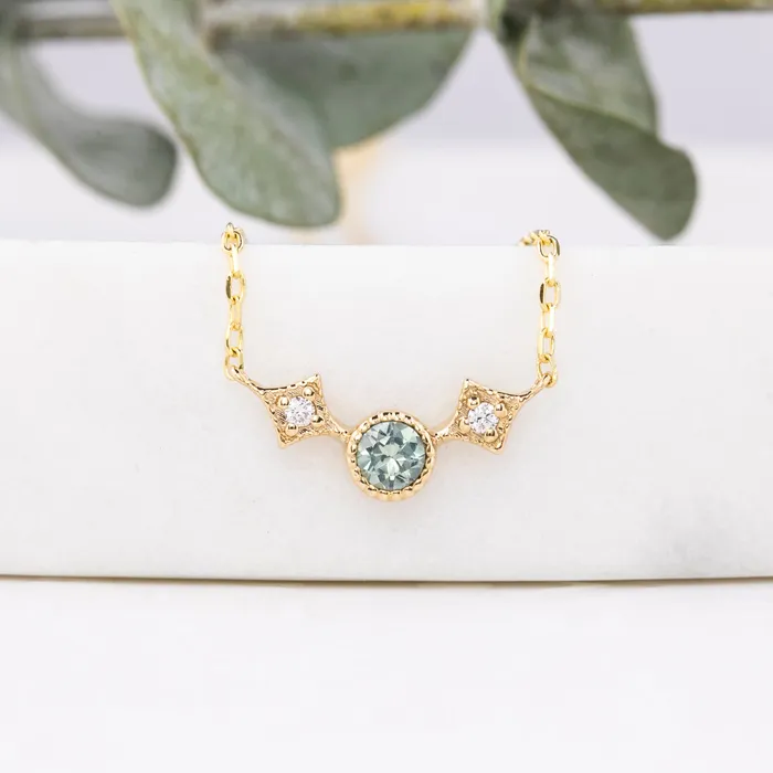 Necklaces Envero Jewelry Moon Star Necklace Setting Round 3mm Necklaces Envero Jewelry Moon Star Necklace Setting Round 3mm
