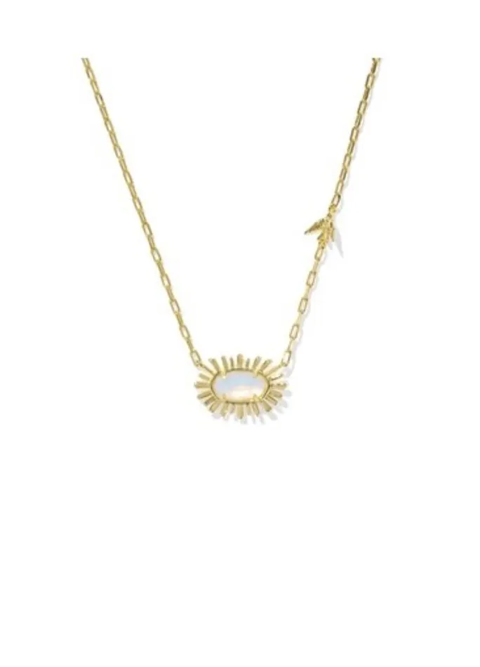 Necklaces KENDRA SCOTT KENDRA SCOTT ELISA BIRD SHORT PENDANT NECKLACE GOLD OPALITE ILLUSION 9608873370 Necklaces KENDRA SCOTT KENDRA SCOTT ELISA BIRD SHORT PENDANT NECKLACE GOLD OPALITE ILLUSION 9608873370