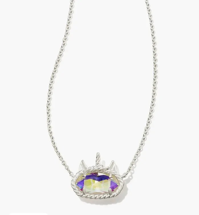 Necklaces Kendra Scott Kendra ScottElisa Unicorn Bright Silver Short Pendant Necklace in Dichroic 9608851312 Necklaces Kendra Scott Kendra ScottElisa Unicorn Bright Silver Short Pendant Necklace in Dichroic 9608851312