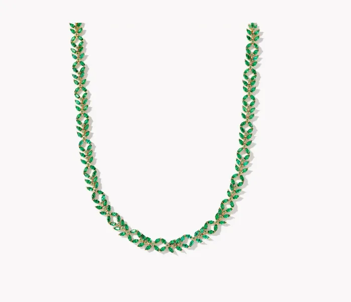 Necklaces KENDRA SCOTT KENDRA SCOTT Rosalie Gold Tennis Necklace in Green Crystal 9608873100 Necklaces KENDRA SCOTT KENDRA SCOTT Rosalie Gold Tennis Necklace in Green Crystal 9608873100