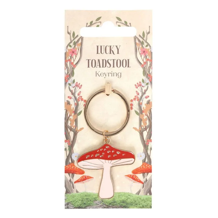 Necklaces Something Different Wholesale Lucky Toadstool Keyring
