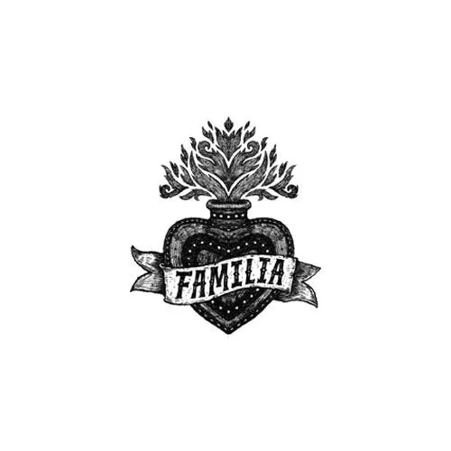 Necklaces Tattly Familia Heart Tattoo Pair