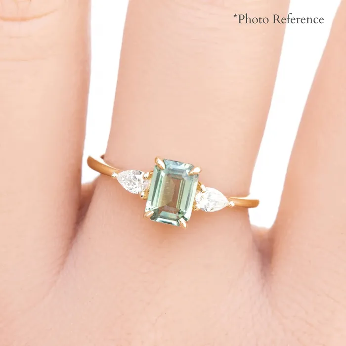 Olivia Ring 139ct Light Green Montana Sapphire 14k Yellow Gold One of a kind Envero Jewelry Rings Olivia Ring 139ct Light Green Montana Sapphire 14k Yellow Gold One of a kind Envero Jewelry Rings