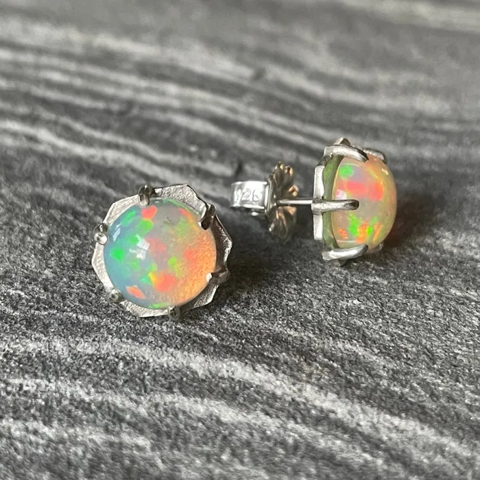 Opal Hexy Studs Martha Andrew Earrings
