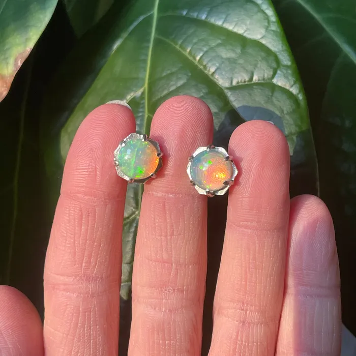 Opal Hexy Studs Martha Andrew Earrings