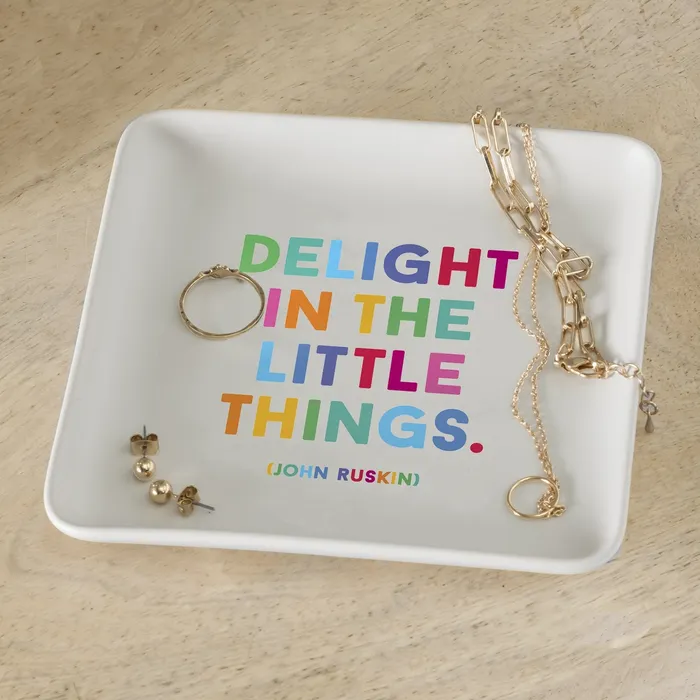 Quotable Trinket Dishes Delight Little Things Ruskin Necklaces