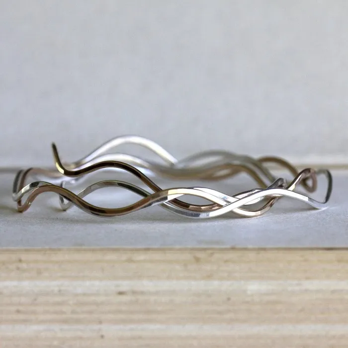 Rebecca Haas Earrings Wave Bangles
