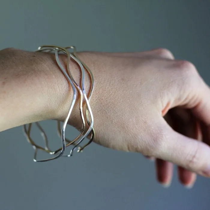 Rebecca Haas Earrings Wave Bangles