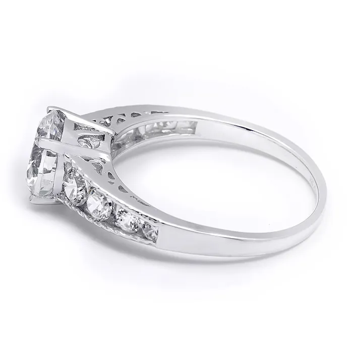 Rings 200 Carat Round Cut Cubic Zirconia Ring Authentic Sterling Silver mayamila