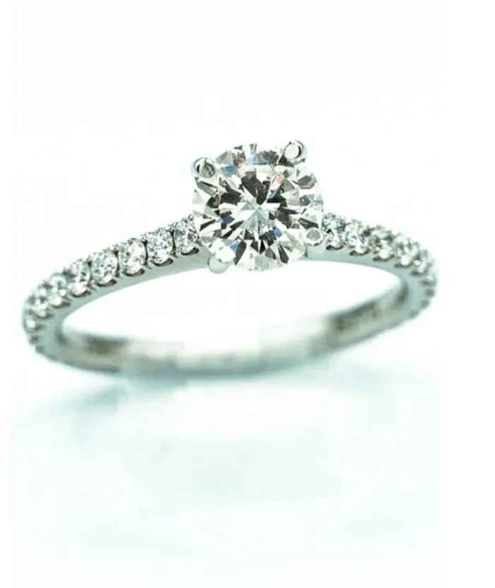 Rings Diamond Ring Round Brilliant Ring in 14kt White Gold Ref 10104693 MR Jewelers Rings Diamond Ring Round Brilliant Ring in 14kt White Gold Ref 10104693 MR Jewelers