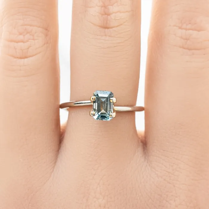 Rings Envero Jewelry 138ct Emerald Cut Light Blue Montana Sapphire SF335 Rings Envero Jewelry 138ct Emerald Cut Light Blue Montana Sapphire SF335