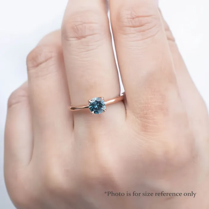 Rings Envero Jewelry Sara Ring 072ct Light Blue Round Montana Sapphire 14k Rose Gold One of a kind Rings Envero Jewelry Sara Ring 072ct Light Blue Round Montana Sapphire 14k Rose Gold One of a kind