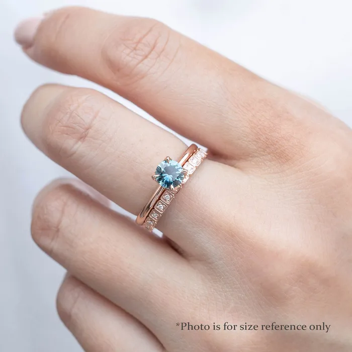 Rings Envero Jewelry Sara Ring 072ct Light Blue Round Montana Sapphire 14k Rose Gold One of a kind Rings Envero Jewelry Sara Ring 072ct Light Blue Round Montana Sapphire 14k Rose Gold One of a kind