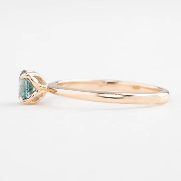 Rings Envero Jewelry Sara Ring 072ct Light Blue Round Montana Sapphire 14k Rose Gold One of a kind Rings Envero Jewelry Sara Ring 072ct Light Blue Round Montana Sapphire 14k Rose Gold One of a kind