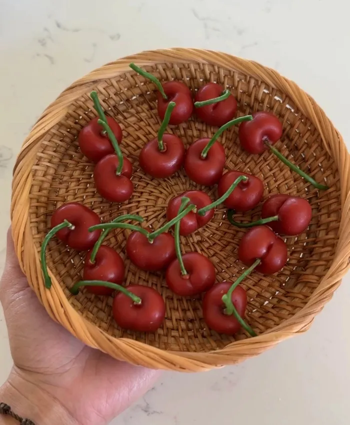 Rings Happy Organics Cherry Birthday Candles