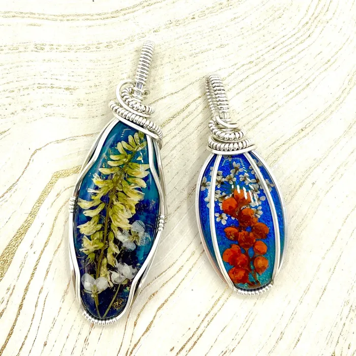 Rings Jensen Rocks Russian Flowers Pendants Sterling Silver