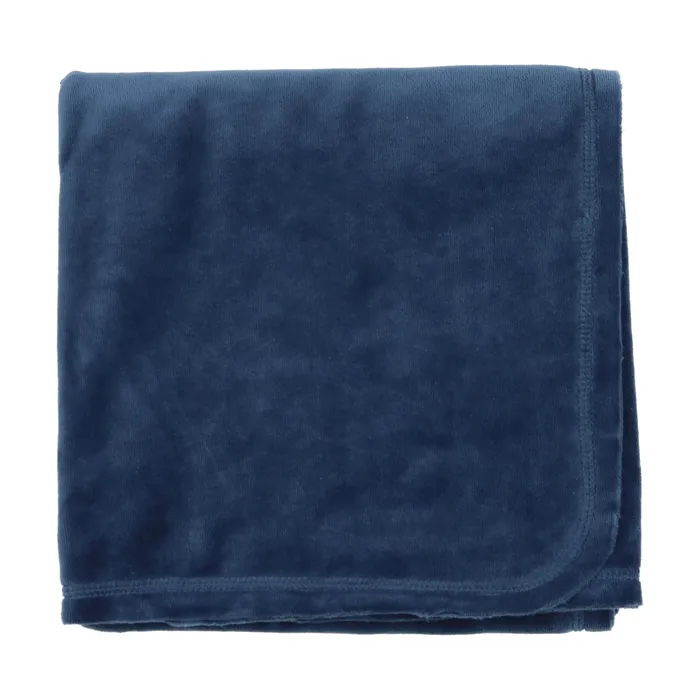 Rings Lil Legs Lil Legs Classic Velour Blanket Mid Blue