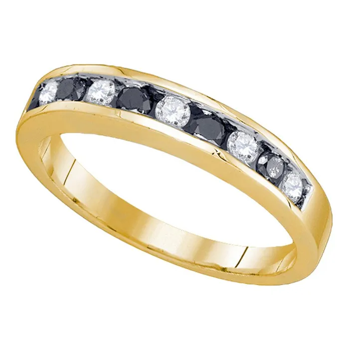 Rings mayamila 10kt Yellow Gold Womens Round Blue Color Enhanced Diamond Band Ring 12 Cttw Rings mayamila 10kt Yellow Gold Womens Round Blue Color Enhanced Diamond Band Ring 12 Cttw