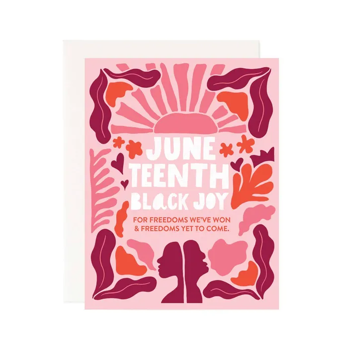 Rings Pineapple Sundays Design Studio Juneteenth Black Joy Greeting Card
