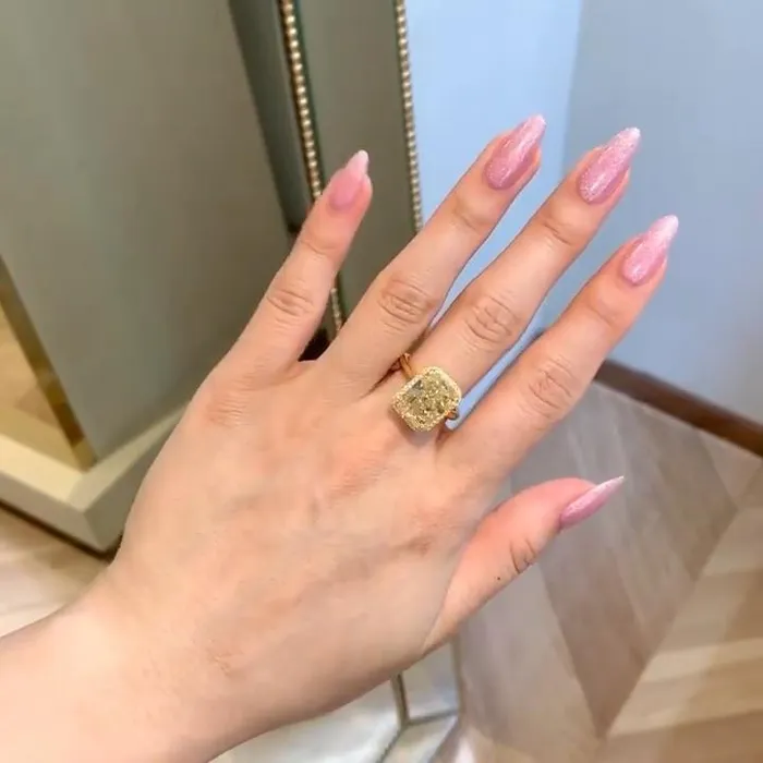 Rings Yellow Tone Radiant Cut Solitaire Ring Engagement Ring Shineofidamond Rings Yellow Tone Radiant Cut Solitaire Ring Engagement Ring Shineofidamond