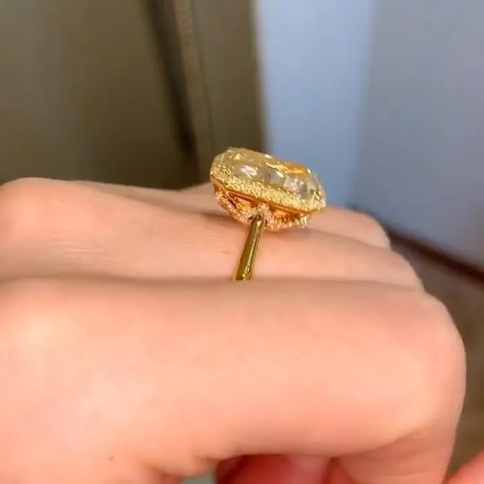 Rings Yellow Tone Radiant Cut Solitaire Ring Engagement Ring Shineofidamond Rings Yellow Tone Radiant Cut Solitaire Ring Engagement Ring Shineofidamond