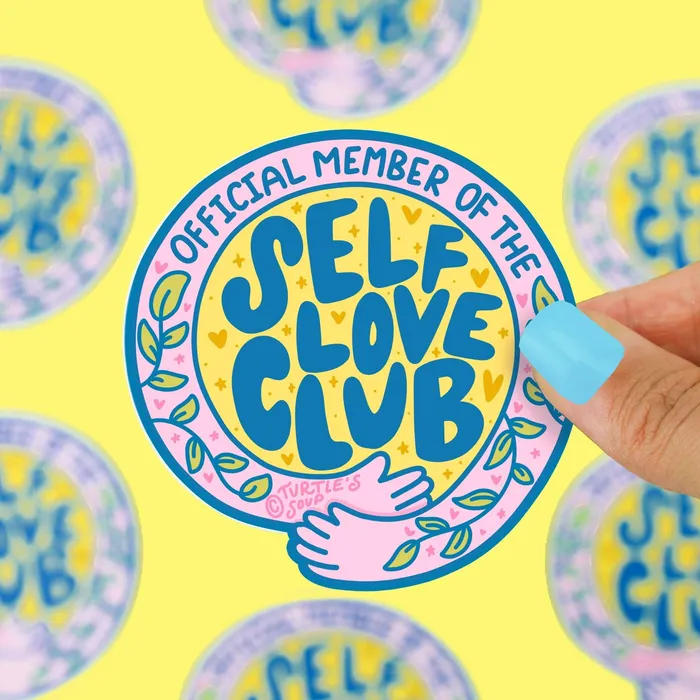 Self Love Club Vinyl Sticker Turtles Soup Earrings