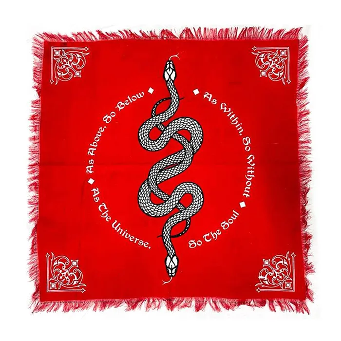 SERPENT 18 X 18 ALTAR CLOTH TAPESTRY Designs by Deekay Inc Earrings