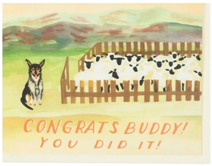 Small Adventure Earrings Congrats Buddy Card