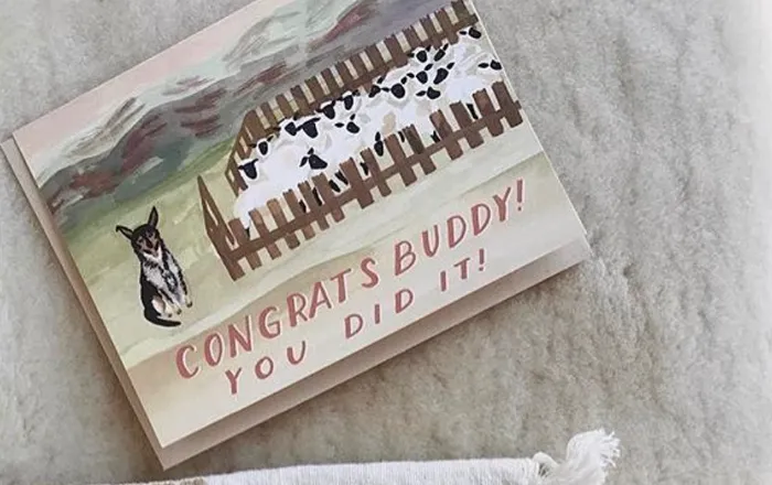 Small Adventure Earrings Congrats Buddy Card
