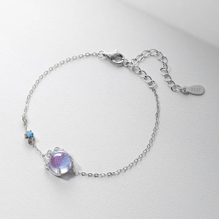 Spiral Lavender Galaxy Sorasol Earrings