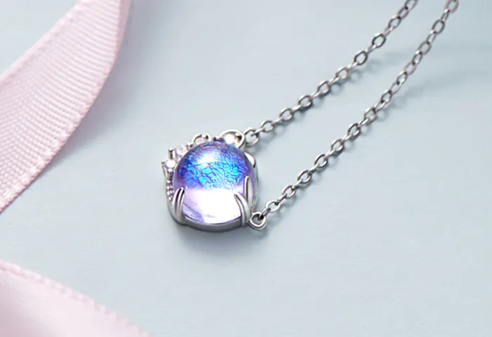 Spiral Lavender Galaxy Sorasol Earrings