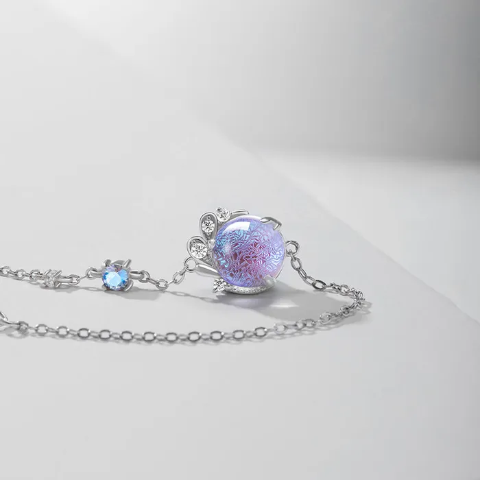Spiral Lavender Galaxy Sorasol Earrings