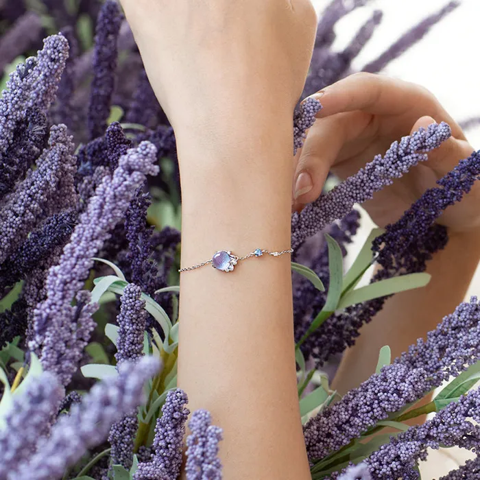 Spiral Lavender Galaxy Sorasol Earrings