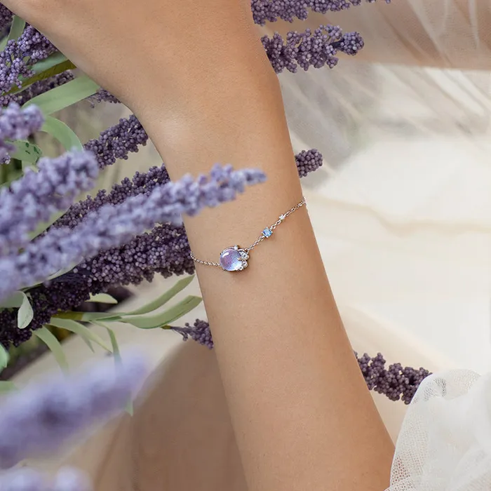 Spiral Lavender Galaxy Sorasol Earrings