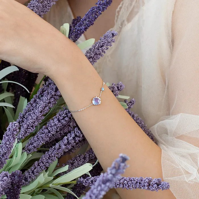 Spiral Lavender Galaxy Sorasol Earrings