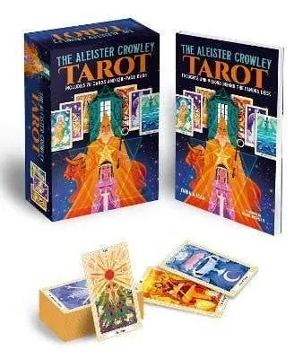 Texas Bookman Earrings Aleister Crowley Tarot Book Card Deck
