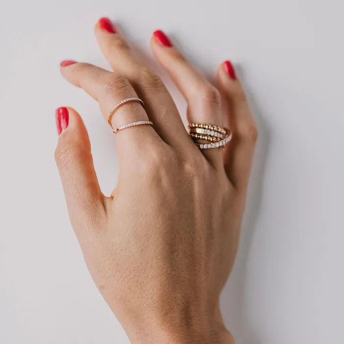 The Private Room Fine Jewelry Rings Open Double Band Diamond Ring