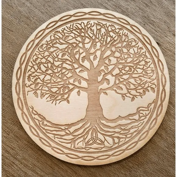 Tree of Life Crystal Grid Zen and Meow Necklaces
