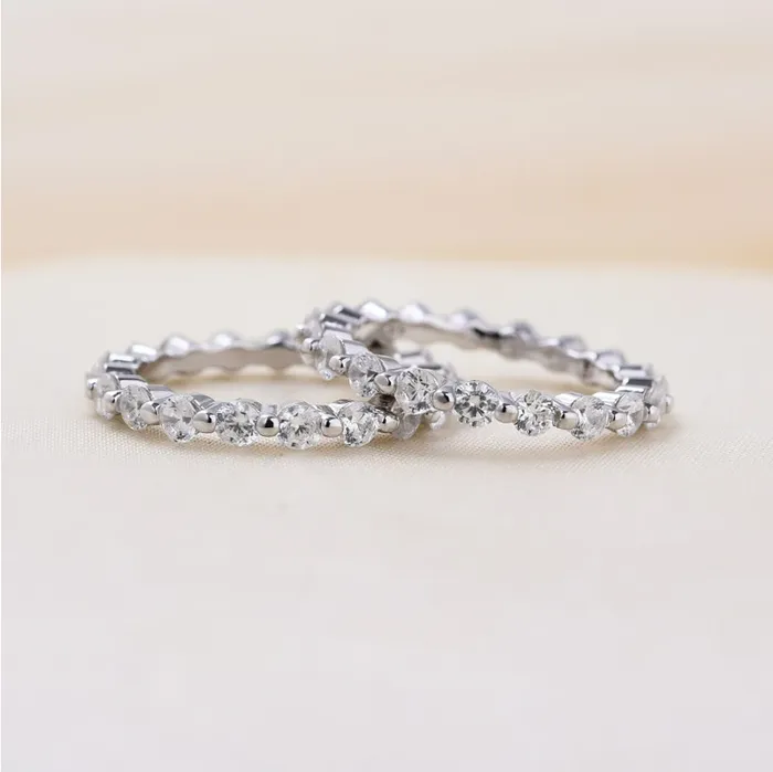 Unique Design Oval Cut 3Piece Sterling Silver Bridal Set shineofdiamond Rings Unique Design Oval Cut 3Piece Sterling Silver Bridal Set shineofdiamond Rings
