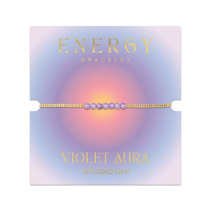 Violet Aura Energy Bracelet Studio Oh Bracelets